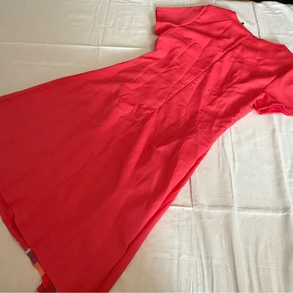 Clocolor dress with Multicolor Stripes‎ Red Size M - Image 8