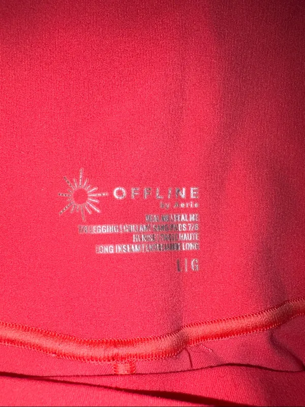 OFFLINE By Aerie Real Me High Waisted Crossover Legging, Large Long - Image 4