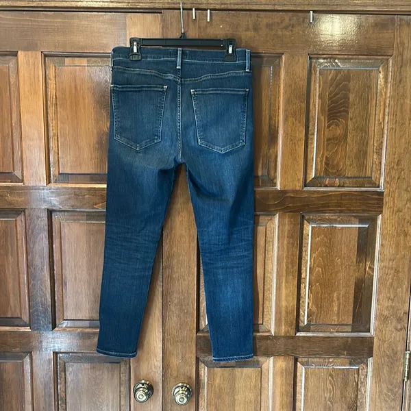 AGOLDE Sophie Crop Jeans Womens 29 High Rise Skinny Starland Dark Wash‎ Stretch - Image 3