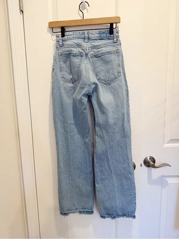 ABERCROMBIE & FITCH Curve Love The 90’s Relaxed Jean‎ High Rise Released Hem 24 - Image 3