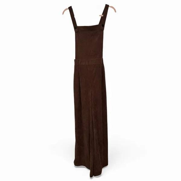 COMMENSE Rapture Corduroy Overalls COLOR - Brown Size Large NWT Sold Out Online - Image 3