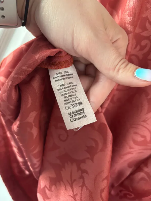 Mystic Burnt Rose Strapless Dress - Size Large - Image 6