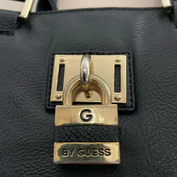 Guess Leather Handbag Black/Coal Top Handle Bag - Image 2