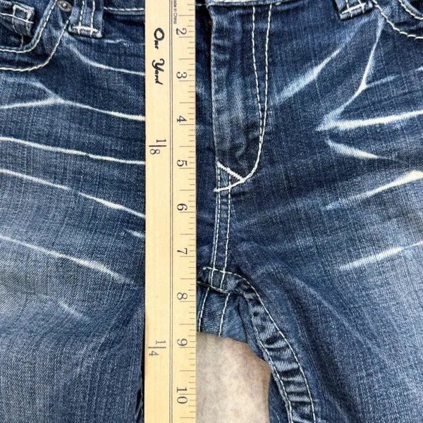 Big Star Jeans Womens 28R Hazel Curvy Fit Blue Y2K Western Indie Sleaze Low Rise - Image 10