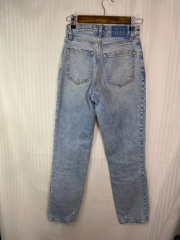 Abercrombie & Fitch 90s Straight Ultra High Rise Jeans Women's Size 24 Curve Lov - Image 7