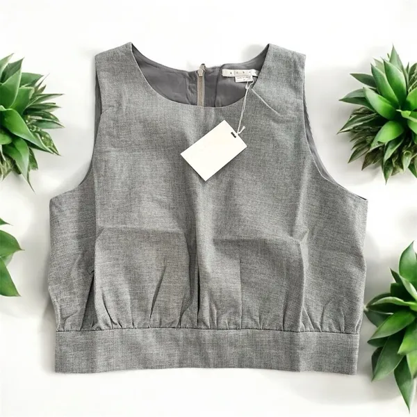 ACHRO NWT Gray Pinstripe Sleeveless Women's Top - Image 2