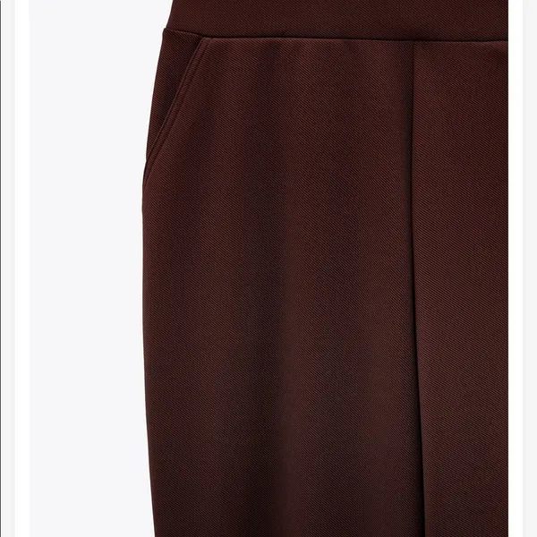 NWT Zara Serged Jogging Pants‎ In Brown Size Small - Image 6