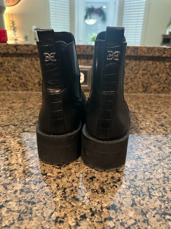 Sam Edelman Black Leather Booties - Image 7