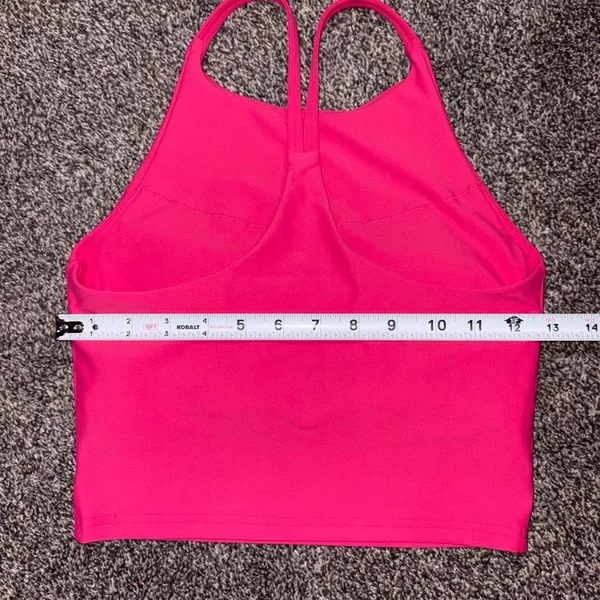 Old Navy Active Powersoft pink halter crop top small - Image 5