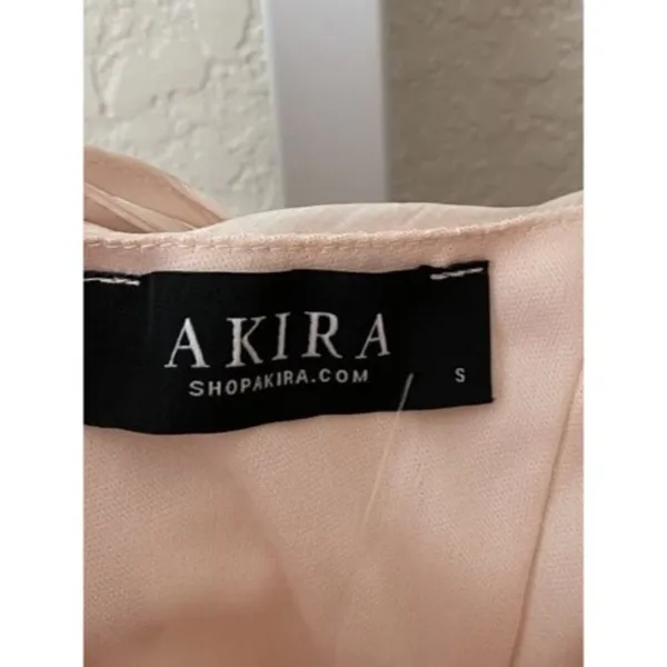 👗‎ NWT Akira Light Pink Halter Gathered and Ruffled Dress | Size S 👗 - Image 6