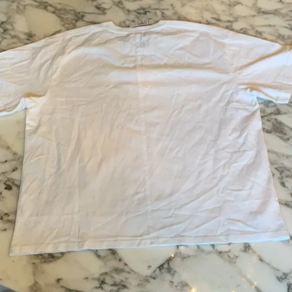 NWT Madewell Women's Cotton Relaxed Oversized Tee White Sz M small hole - Image 9