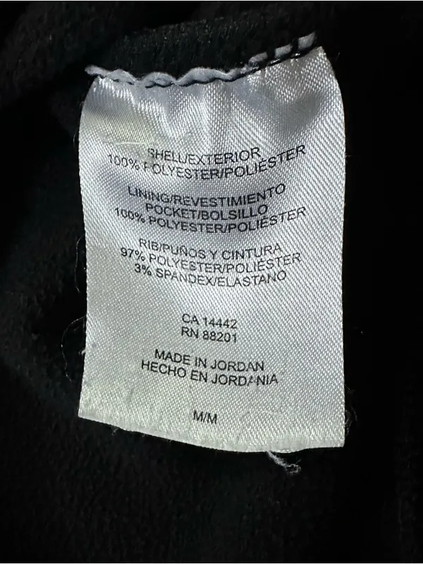 Mondetta Zip Up Performance High Neck Hoodie Sweatshirt Black Medium - Image 11