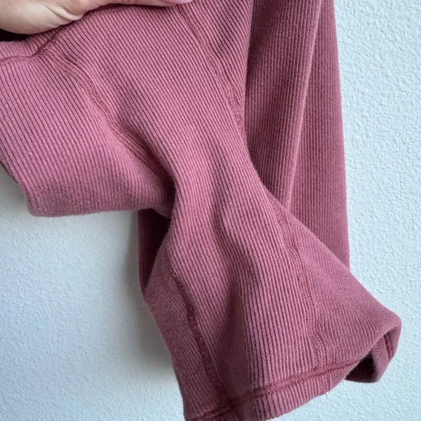 Skims Pink Maybe Tank Ribbed One Piece Romper Shorts Size Small - Image 5