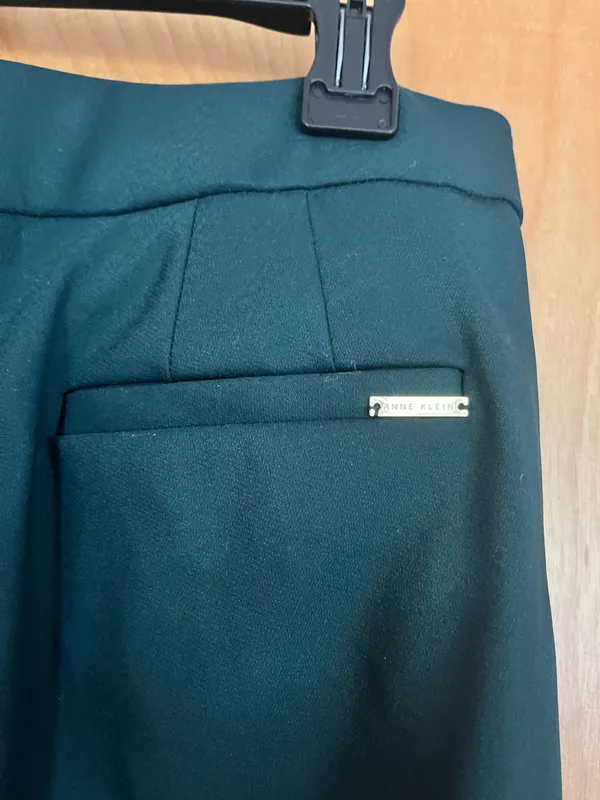 Anne Klein Dark Green Business Pants - Image 3