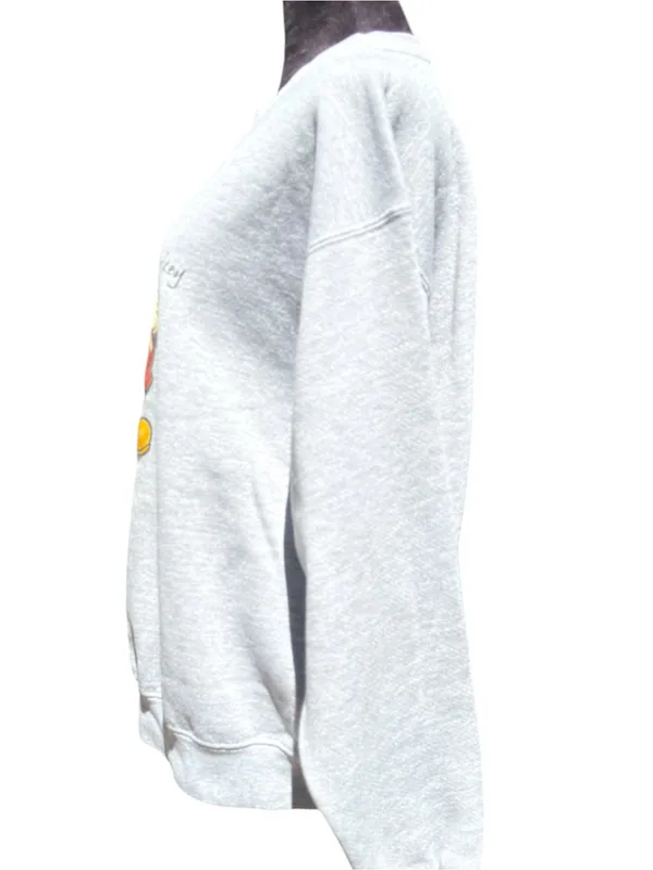 Disney Store Mickey Mouse Crewneck‎ Sweatshirt Vintage 90s USA Heather Gray XL - Image 10