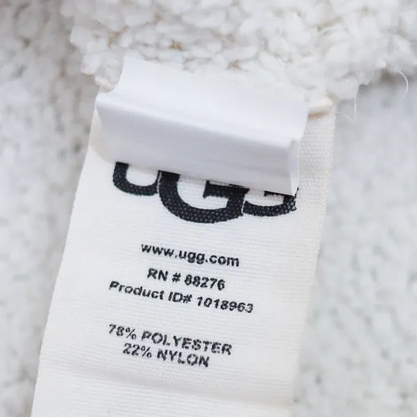 UGG Turtleneck Sweater Womens Large Cream Teddy Knit Plush‎ Cozy Drop Shoulder L - Image 7