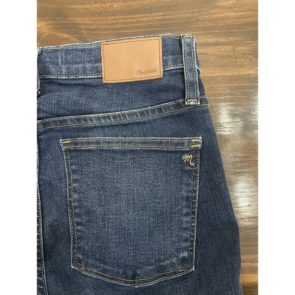 Madewell Jeans Womens 28T Blue 9" Highrise Skinny Raw Hem Button Fly Fade - Image 7