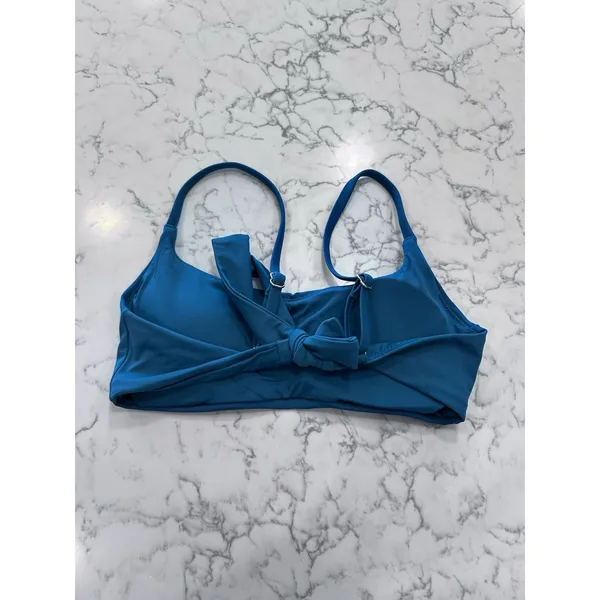 NWOT Quince Lagoon Teal Blue Italian Scoop Neck Bikini Top Size XS - Image 4