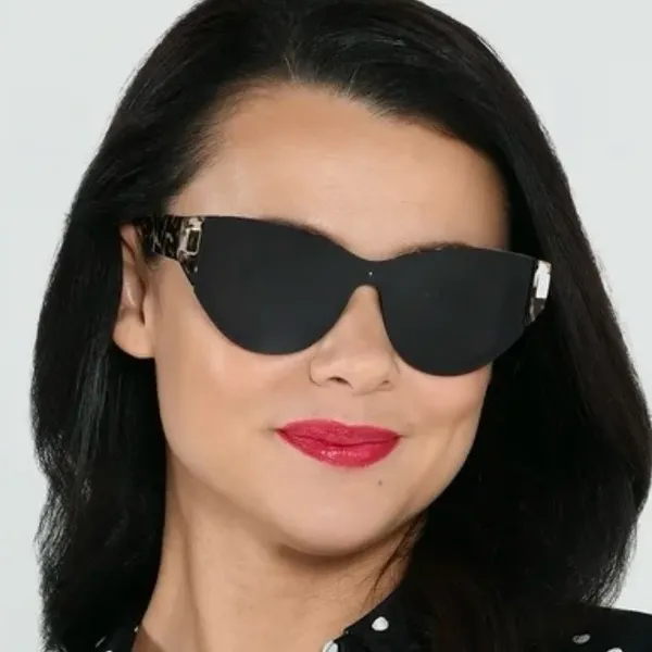 Foster Grant Black Sunglasses with Gold Accents - Image 4