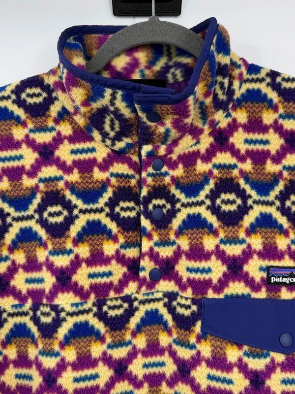 Patagonia Synchilla Snap T Fleece Womens L FA13 25580 Geometric Multicolor - Image 4