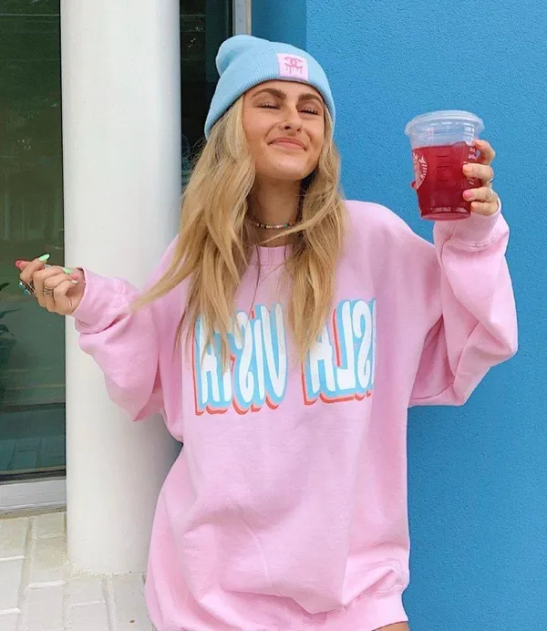 Pink Graphic Crewneck Size XL - Image 2