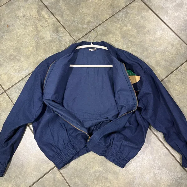 Vtg J.R. Morgan Designs Women’s Blue Jean Full Zip Appliqué Jacket Sz L Teacher - Image 8