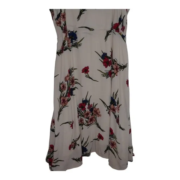 Lulus Floral Flutter Sleeve‎ Midi Dress Women XL Pink Flowy Romantic Boho - Image 7
