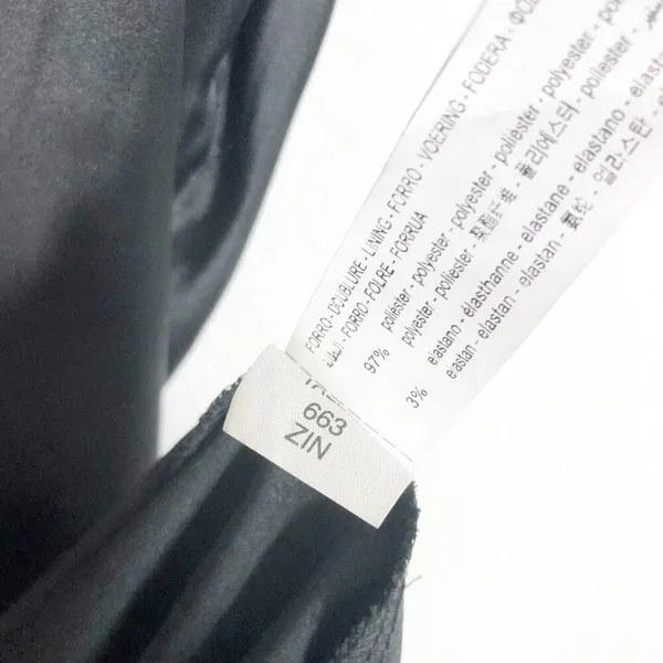 Zara Black Satin Cut Out Slip Maxi Dress Small Tie Back Cocktail Formal Wedding - Image 7