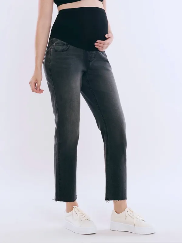 Motherhood Maternity Slim Straight Jeans Black Large NWT STITCH FIX - Image 3