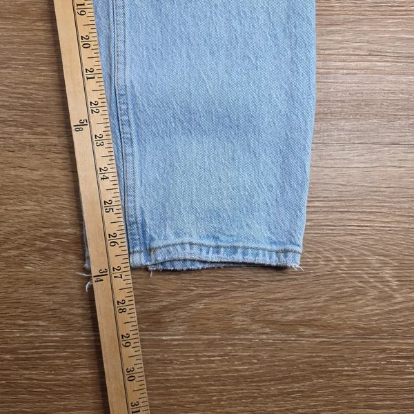 Abercrombie & Fitch The Dad Jeans Women 24 00S Curve Love High Rise Light Wash - Image 6