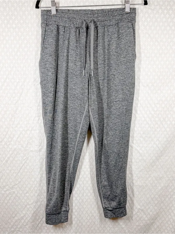 Quince Heather Gray Flowknit Mid‎ Rise Jogger Pants - Image 2