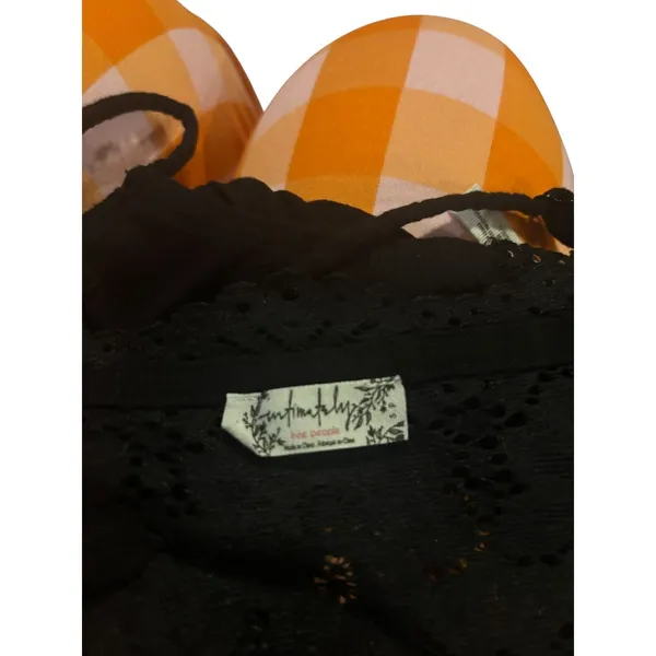 Free People Intimately Top Crop Black Lace Size S - Image 3