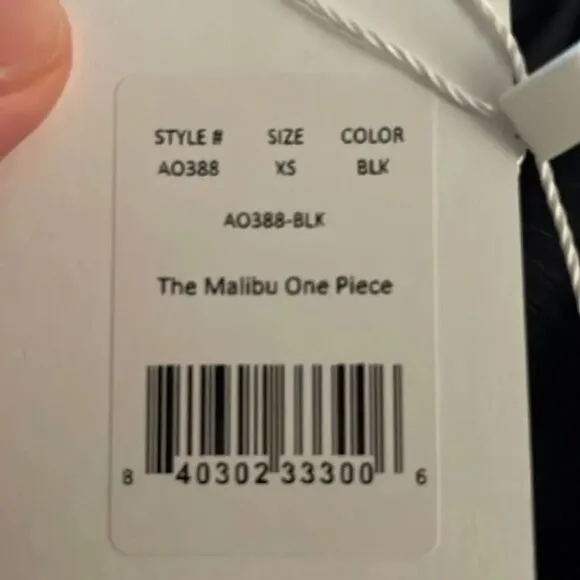 Andie Swim The Malibu‎ One Piece Ribbed Black size XS NWT - Image 6