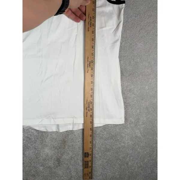 Nike Women's XL Tank Top NWT White Black Trim Pocket Swoosh Retro Y2K New* Read - Image 10