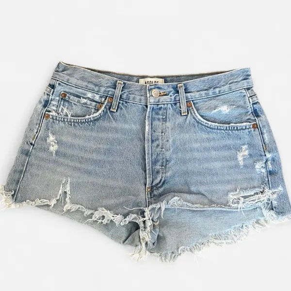 Agolde Parker Vintage Cut Off Denim Shorts Swapmeet Size 28 Free People - Image 7