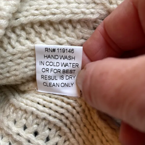 JODIFL Off White Cable Knit Chunky Sweater size S - Image 6
