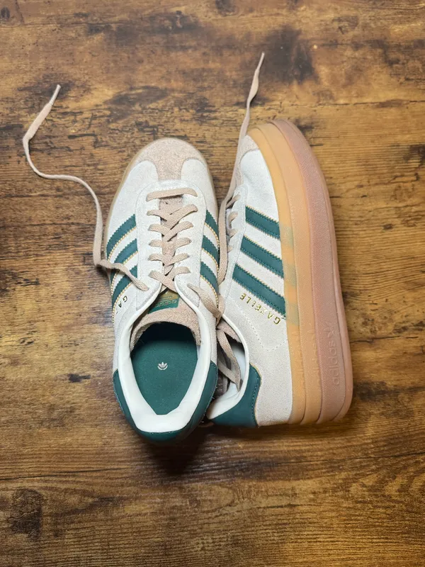 Adidas Green Platform Gazelles - Image 6