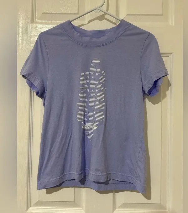 XS Free people movement lavender game time logo Tee - Image 3