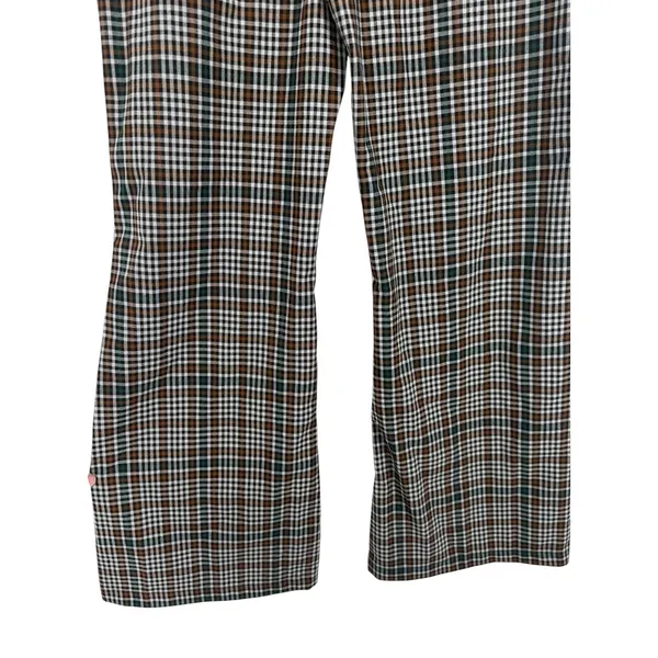Free People Women's Plaid Wide Leg High Rise Trouser Pants Size 6 Boho Preppy‎ - Image 9