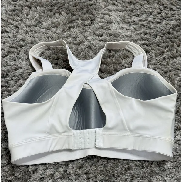 Brooks Sports Bra Women's Size 34F White Running Exercise Training High Support - Image 2