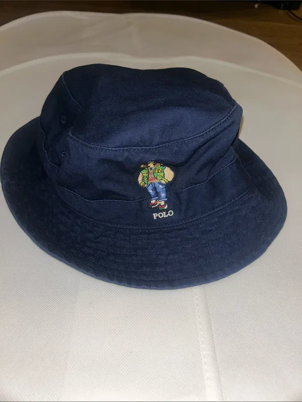 Ralph Lauren Polo Bear Twill Bucket Hat Navy size S/M - Image 2