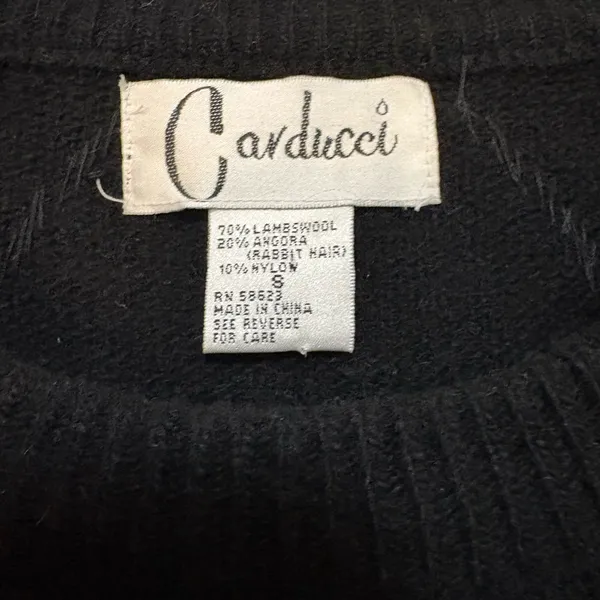 Vintage Carducci‎ Lambswool Blend Sweater Dress Size Small - Image 3