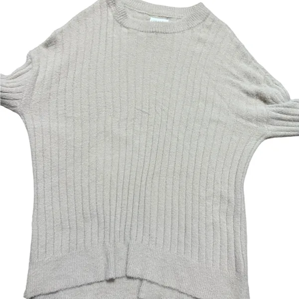 Aerie‎ Small Light Pink Long Sleeve Oversized Ribbed Fuzzy Soft Womens Sweater - Image 7