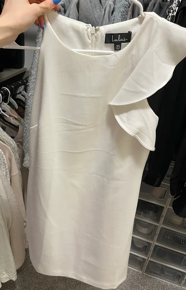 Lulus Dinah White One-Shoulder Dress - Image 6