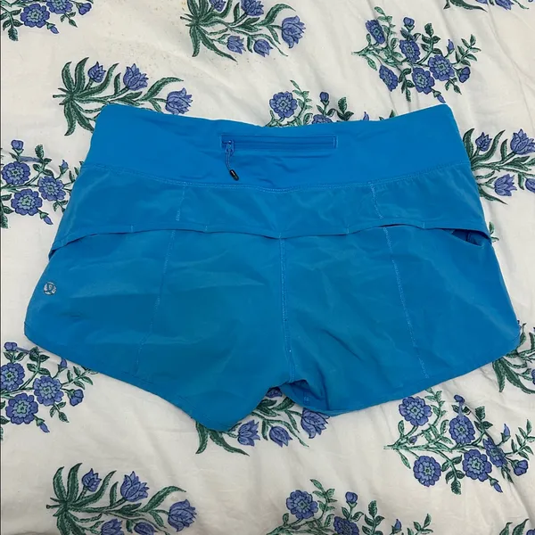 Lululemon Blue Speed Up Shorts - Image 2