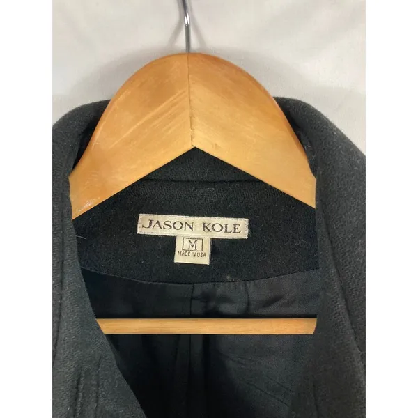 Jason Kole Wool Peacoat size medium - Image 2