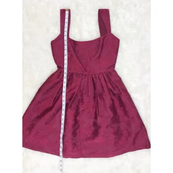 SACHIN & BABI Dress Size 0 Burgundy Mini‎ Fit & Flare Sleeveless Cocktail New - Image 14