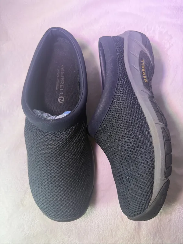 Merrell Black Mesh Slip-On Mule - Image 6