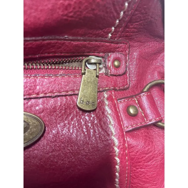 B.O.C. Born Concept Red Pebbled "Super organizer" Crossbody bag - Image 9