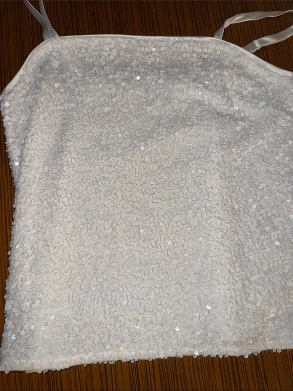 Sequin Spaghetti Strap Cami Tank Top - Image 5